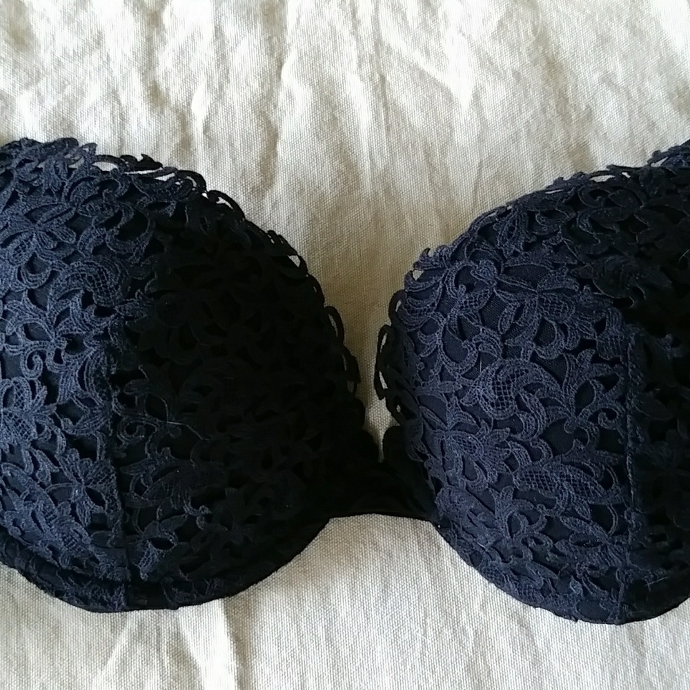 🔥La Perla black lace bra size 36D - Picture 4 of 16